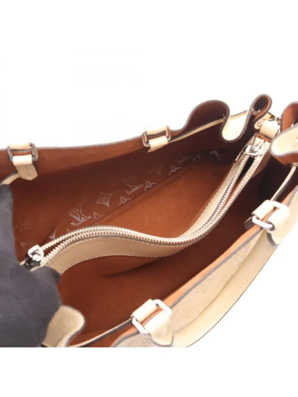 Louis Vuitton Handbag Bella Tote 2-Way Cream Leather